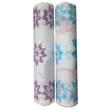 سفره یکبار مصرف طرح گل رول 50 متری بسته 2 عددی