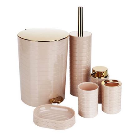 ست سرویش بهداشتی پلاستیکی 6 پارچه هوم کت مدل 4138