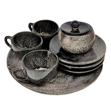 سرویس چای خوری سرامیکی 8 پارچه کد 008