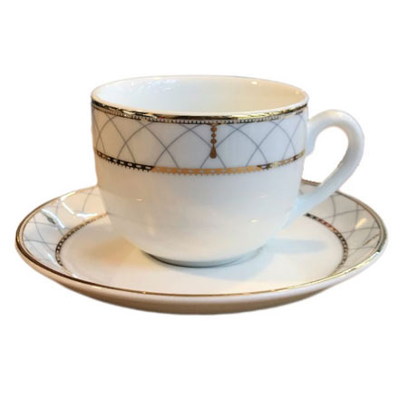 ست فنجان و نعلبكی 12 پارچه چینی زرین ایران مدل روما درجه عالی