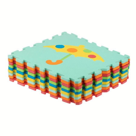 کفپوش تاتامی طرح دار مجموعه 9 عددی مخصوص کودک