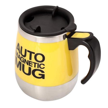 ماگ سفری مدل همزن دار گنجایش ۰.۴ لیتر جنس استل