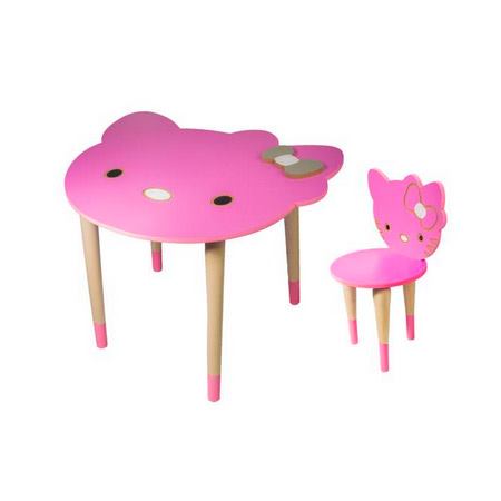 ست میز و صندلی کودک ترکیه ای طرح کیتی مدل آکاژو