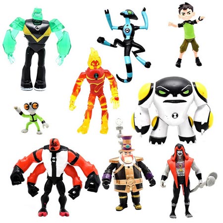 اکشن فیگور آکو مدل شخصیت های بن تن بسته 9 عددی