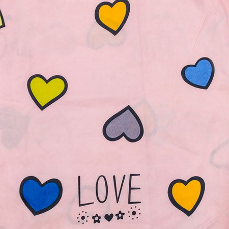 ملحفه کودک آدنو میکروفایبر مدل Cuore یک نفره سایز 100x150 سانتی متر