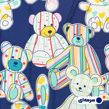 ملحفه کودک آدنو مدل Ted یک نفره سایز 70x135 سانتی متر