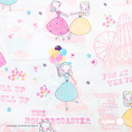 ملحفه کودک دخترانه آدنو مدل Girls سایز 100x150 سانتی متر