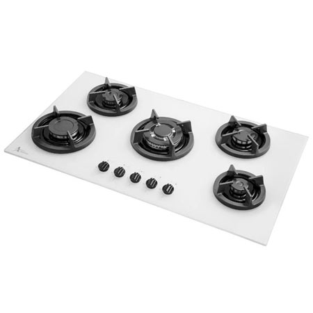 اجاق گاز صفحه ای اخوان جنس شیشه ای سفید مدل GI-142