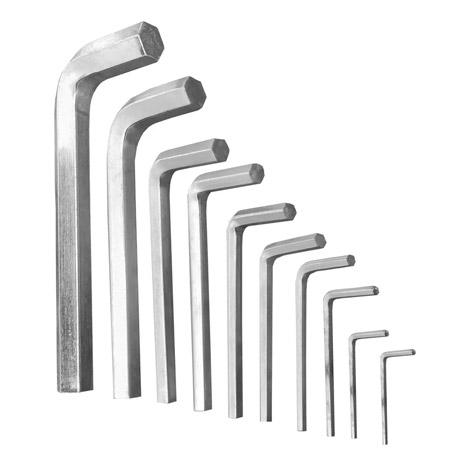 آچار آلن با مقطع شش‌ضلعی مدل AL10 مجموعه 10 عددی