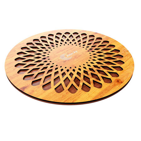 زیر قابلمه ای چوبی mdf آلتین آی کد I4004