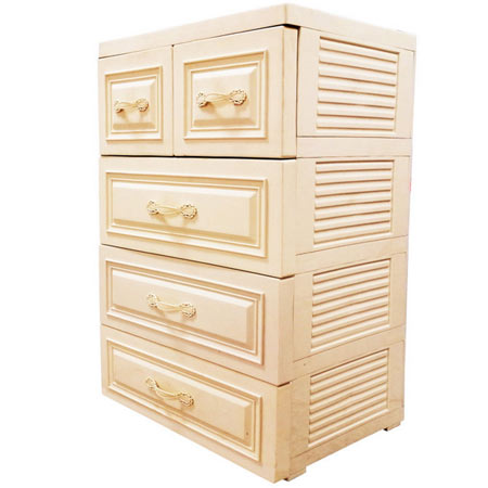 دراور و فایل کشویی پلاستیکی الوند طرح چوب کلاسیک