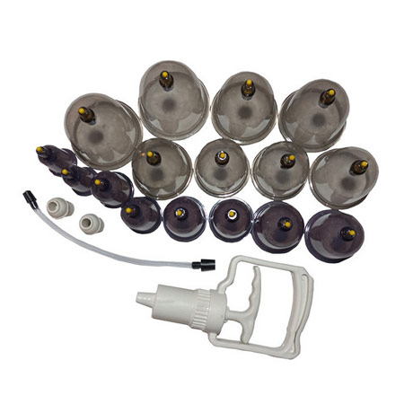 دستگاه بادکش بدن آلوارس دودی دارای ۱۶ لیوان سوپاپ دار