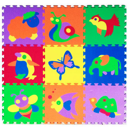 تشک بازی طرح آموزش حیوانات مدل فیلان بسته 9 عددی