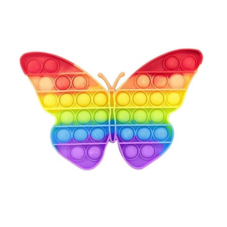 فیجت ضد استرس مدل پاپیت رنگین کمانی پروانه ای