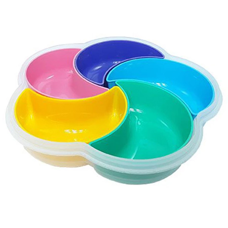 اردو خوری پارسینا مدل ستاره ای رنگارنگ فانتزی جنس پلاستیک