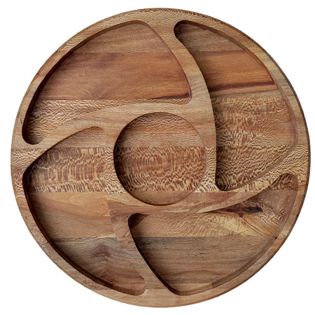 اردوخوری چوبیس گرد مدل چوبی 5 قسمتی