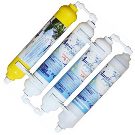 فیلتر تصفیه آب یخچال و فریزر آکوا پیورست مجموعه 4 عددی