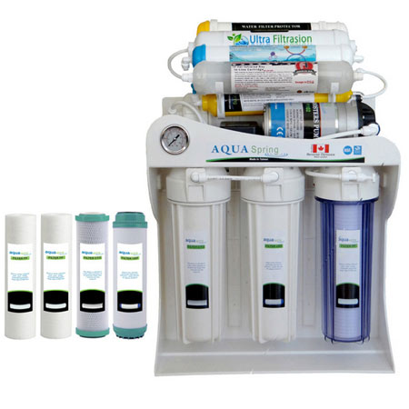دستگاه تصفیه کننده آب آکوآ اسپرینگ مدل UF SF4800 به همراه 4 فیلتر