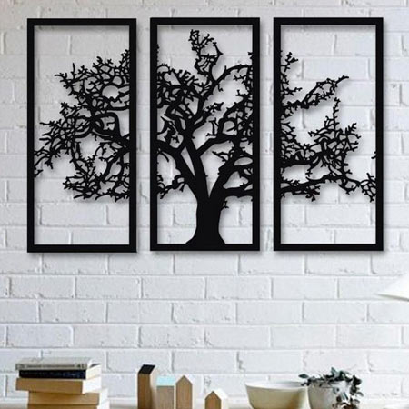 دیوارکوب آتریکس ۳ تکه مدل درخت