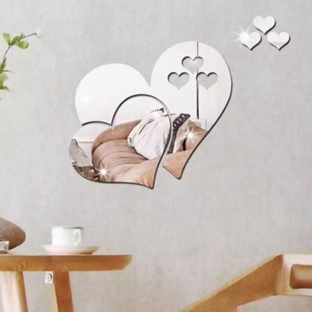 آینه دکوراتیو آتریکس مدل قلب جنس پلکسی