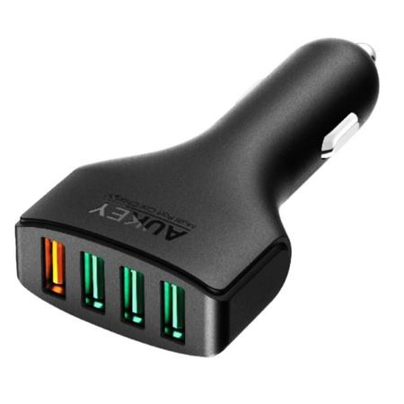 شارژر فندکی ماشین چهار پورت آکی مدل CC-T9