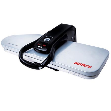 اتو پرسی جانتک جنس کفه استیل با بخاردهی عمودی