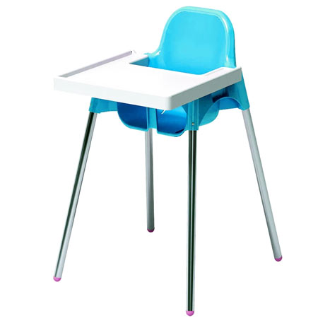 صندلی غذاخوری کودک آذران تحریرات جنس فلز و پلاستیک طرح ساده