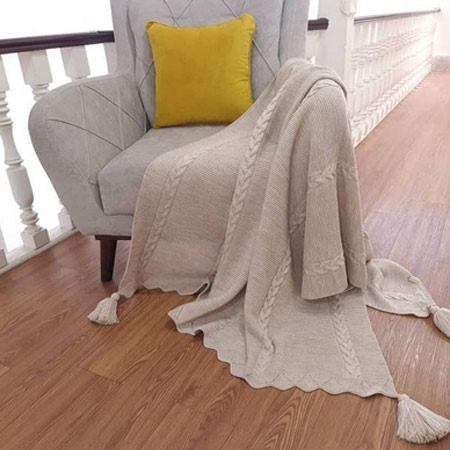 شال مبل اکرلیک مدل آذین سایز 172×142 سانتیمتر