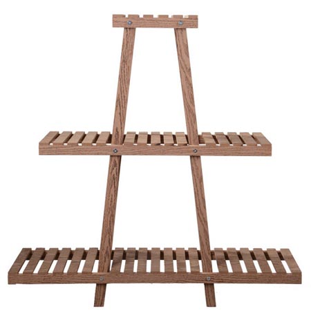 استند گلدان مدل هرمی جنس ام دی اف سه طبقه