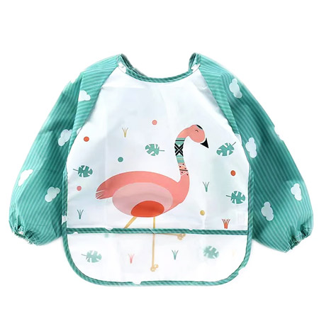 پیشبند آستین دار پشت گردن چسبی جنس پلی استر