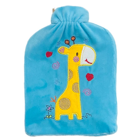 کیسه آب گرم کودک مدل لوکس طرح زرافه جنس پلاستیک و پارچه