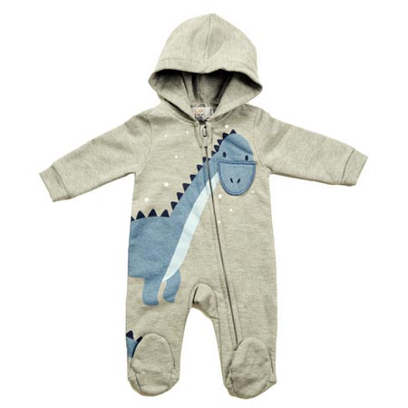 سرهمی نوزادی پسرانه برند جیکل جنس پنبه و نخ با کلاه