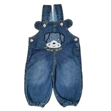 سرهمی جین نوزادی پسرانه طرح سگ مدل ۹۷۹۷