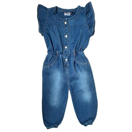 سرهمی جین نوزادی دخترانه مدل 1036