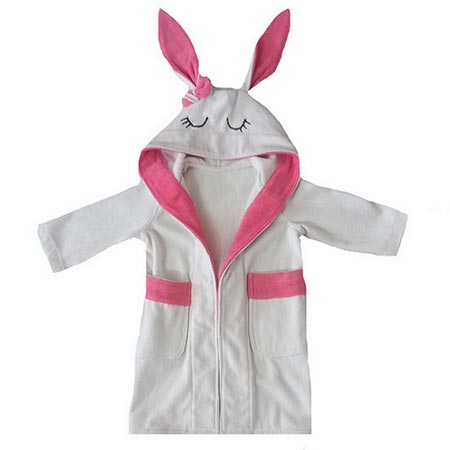 حوله تن پوش کودک مدل خرگوش سایز 90x50 سانتی متر