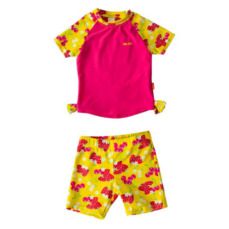 مایو نوزادی دخترانه جنس پلی آمید و الاستانه