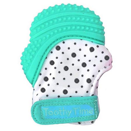 دندان گیر نوزاد سیلیکونی و پارچه ای طرح دستکش