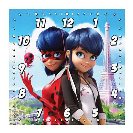 ساعت دیواری کودک طرح دختر کفشدوزکی