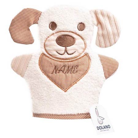 لیف حمام کودک نخی عروسکی طرح سگ دلانو مدل 880