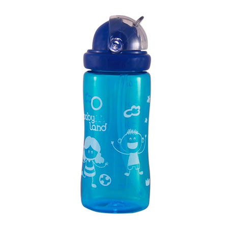 قمقمه کودک نی دار بیبی لند پلاستیکی حجم 0.3 لیتر