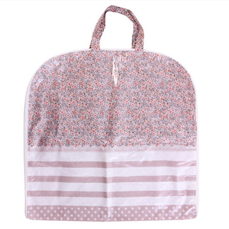 کیسه نان و سبزی پارچه ای با رویه پلاستیک طرح گل