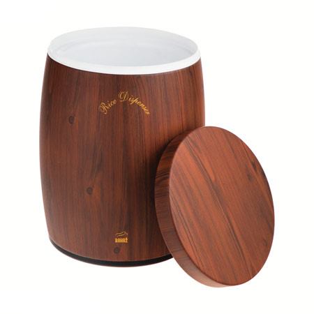 سطل برنج استیل طرح چوب بهاز کالا ظرفیت 10 کیلوگرم