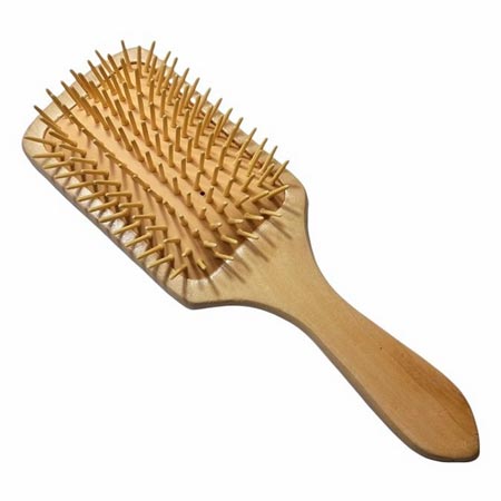 برس مو مدل چوبی بامبو مستطیلی