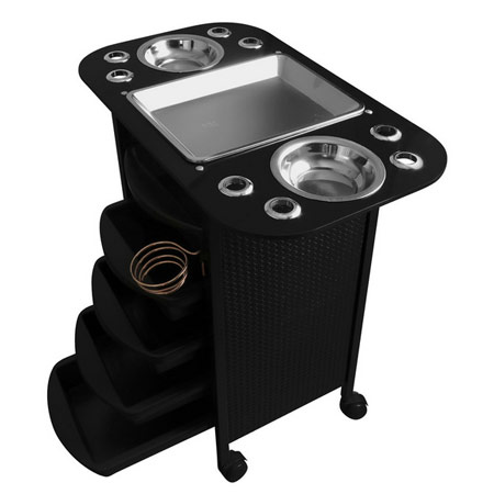 ترولی آرایشگاهی دارای ۵ کشو مدل 1400