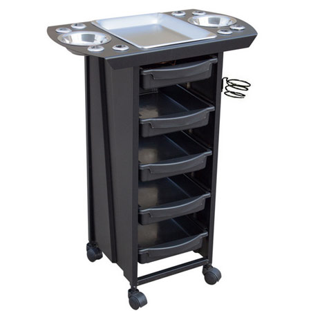 ترولی آرایشگاهی 5 کشویی با سینی وسط مدل TR01