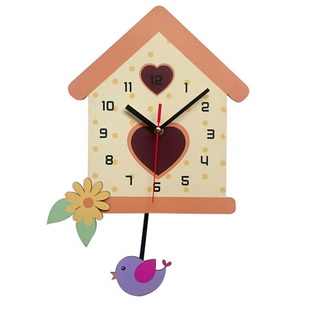 ساعت دیواری کودک باروچین مدل لانه پرنده