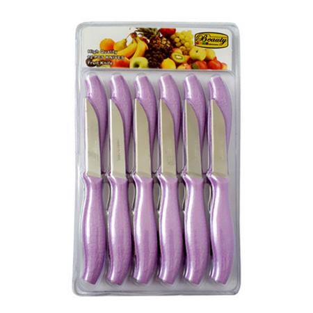 چاقو میوه خوری بیوتی تیغه استیل بسته 12 عددی