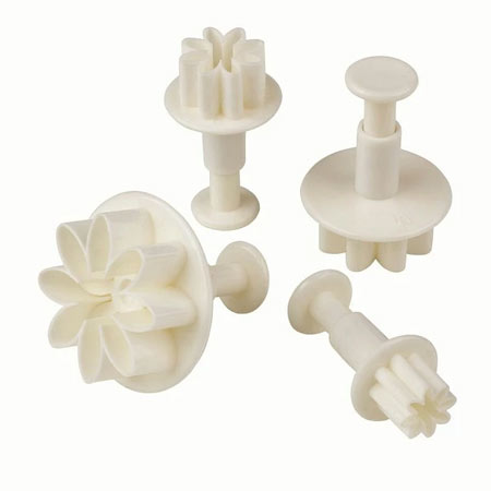 کاتر فشاری شیرینی پزی به گز مدل گل مینا مجموعه 4 عددی