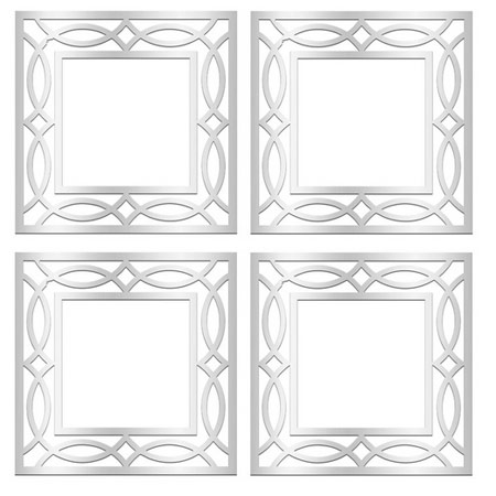 تایل سقفی پی وی سی بنی دکو اندازه 60x60 سانتی متر مجموعه 4 عددی