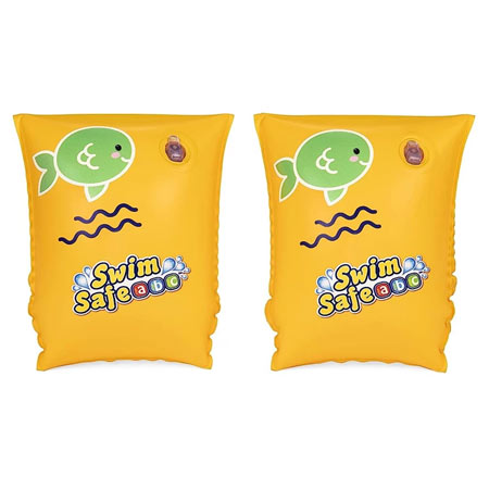 بازوبند شنا بادی بست وی مجموعه 2 عددی جنس پی وی سی